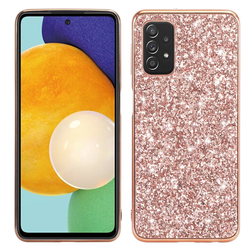 สำหรับ Samsung Galaxy A12 A42 A52 A72กรณี Bling Glitter Shining คริสตัลกลับปกคลุมกรณีสำหรับ Galaxy A32 12 32 52 72 Sequins Coque