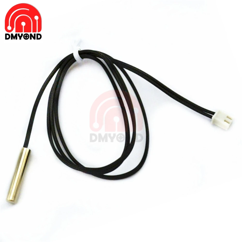 10pcs NTC 10K 3950 Thermal Waterproof Cable with NTC Sensor Probe 1M for W1209 Thermostat Temperature Control Thermo Controller