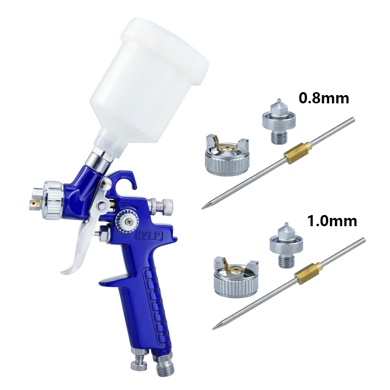 

Spray Guns Professional Mini H-2000 Pneumatic Paint Spray Gun Power Tool 0.8/1.0mm Painting Cars Aerograph Tool HVLP Spray Gun