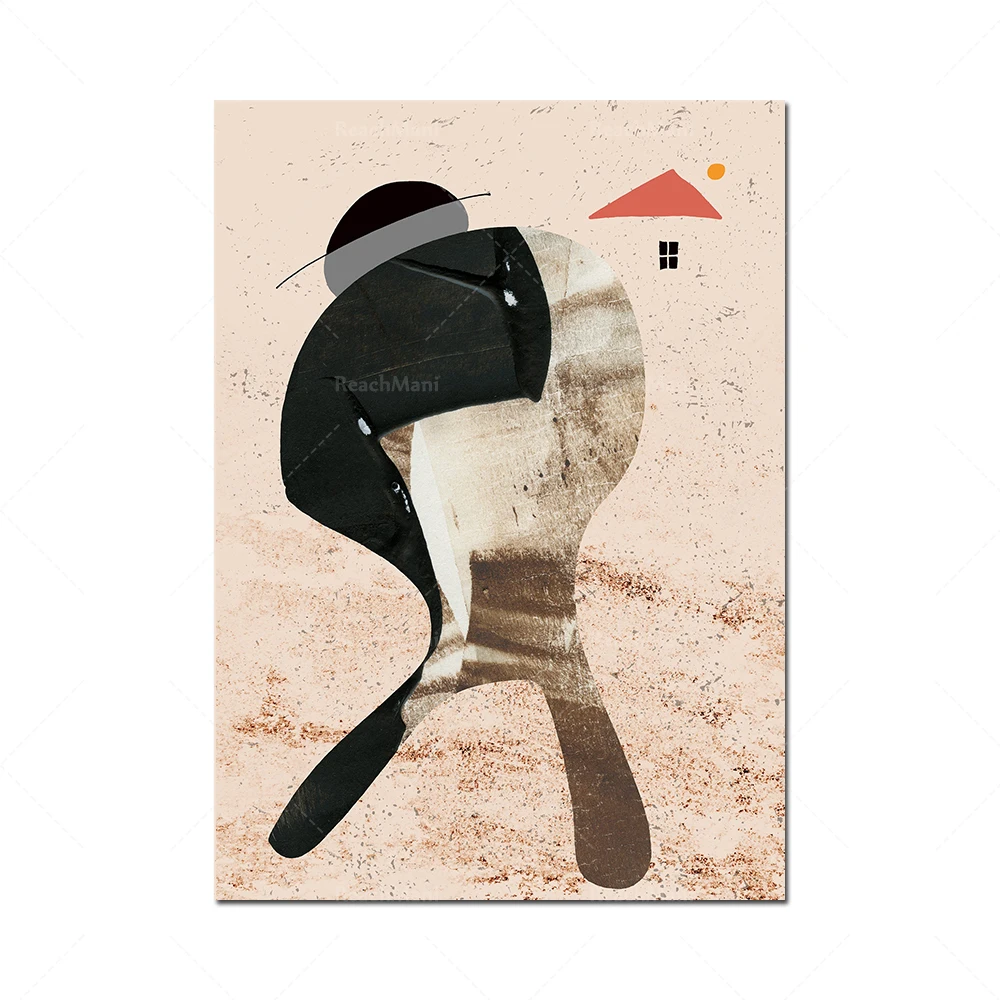 مجموعة مكونة من 3 أشكال تجديلية للرجال، تمثيلات تجديلية d'art de mur، impressions الحديثة d'art du Midt du ciccle، ill