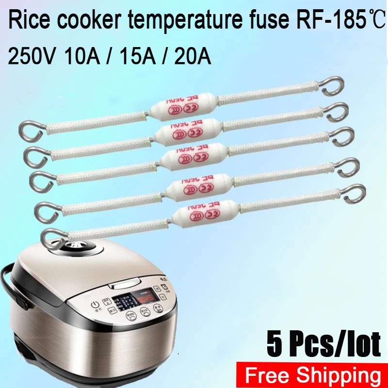 5Pcs/lot Rice cooker ceramic hot melt fuse RF 10A 15A 20A /185C Ceramic rice cooker fuse RF 250V 10A 185C 20A 185C 15A 185C