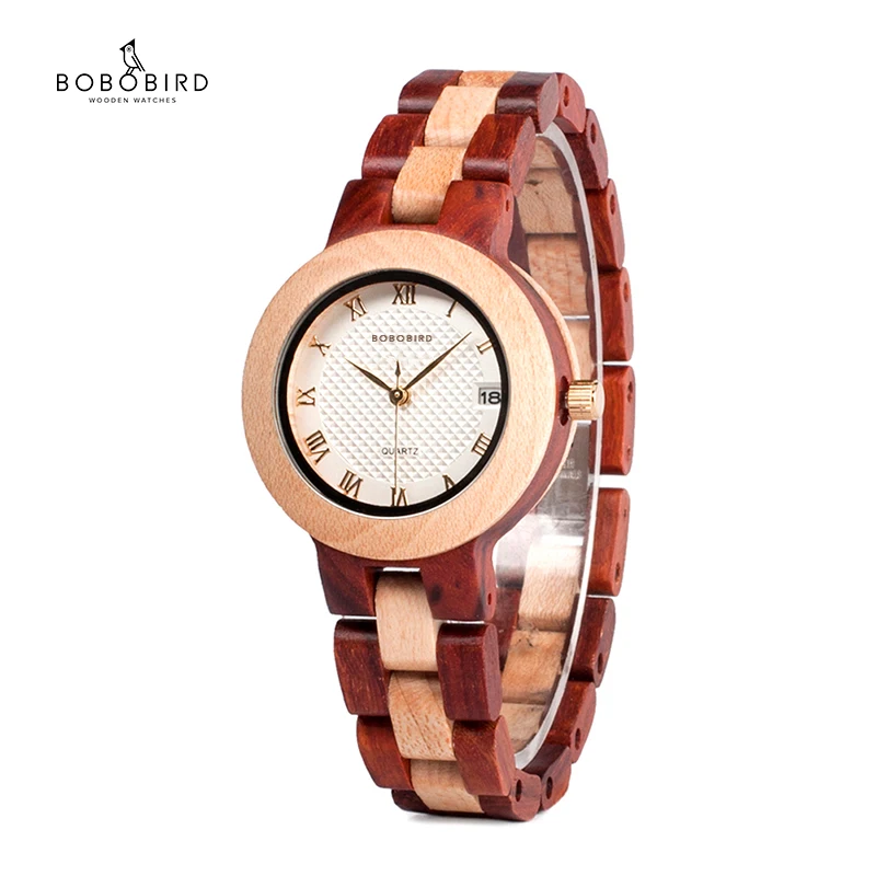 

reloj mujer BOBO BIRD Women Watches Japan Movement Timepieces Wooden Band Quartz Wood Watch for Women personalized C-M19