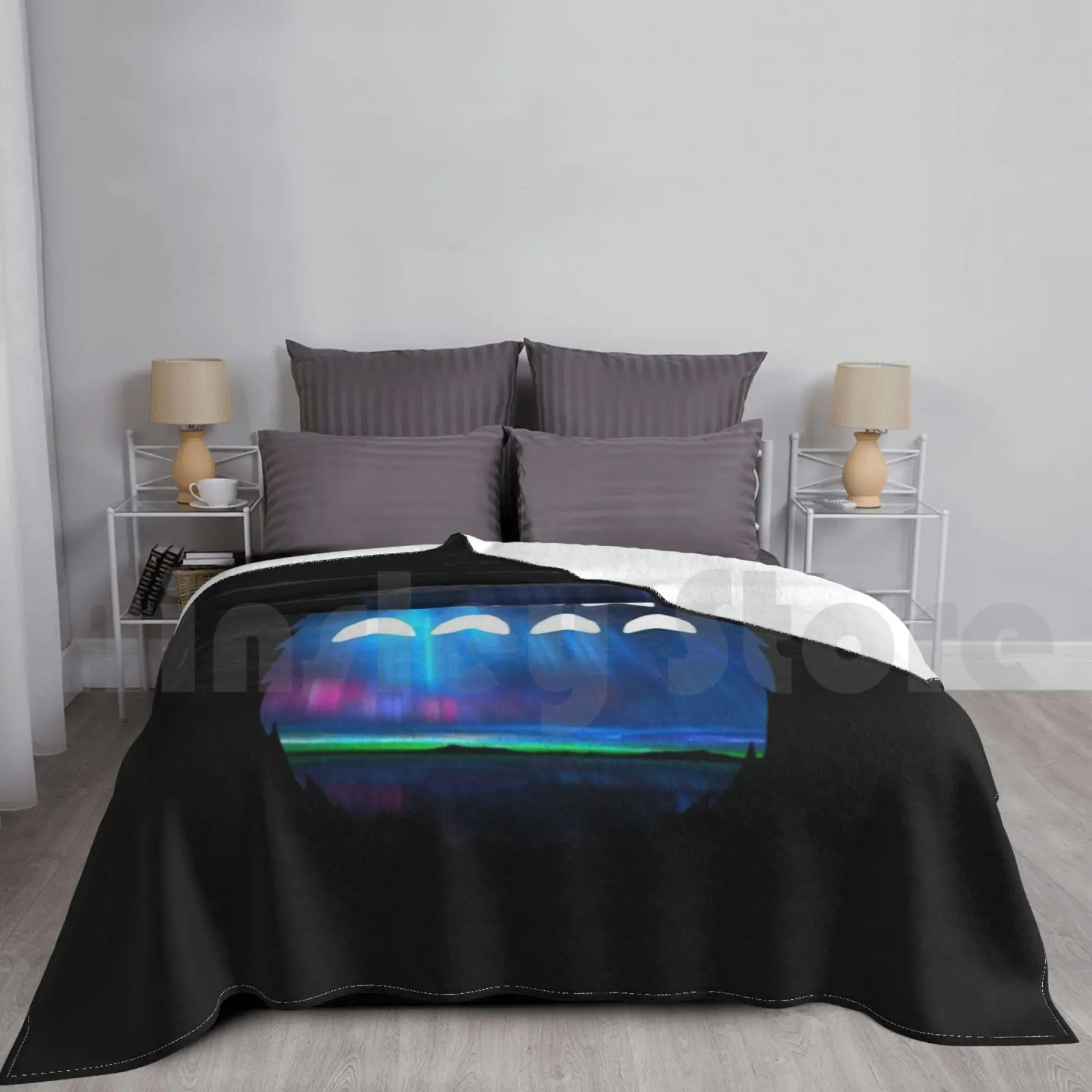 Tummy Aurora Blanket Fashion Custom 2751 Tummy Aurora Nippon Totoro Totoro Fanart Japanese Anime