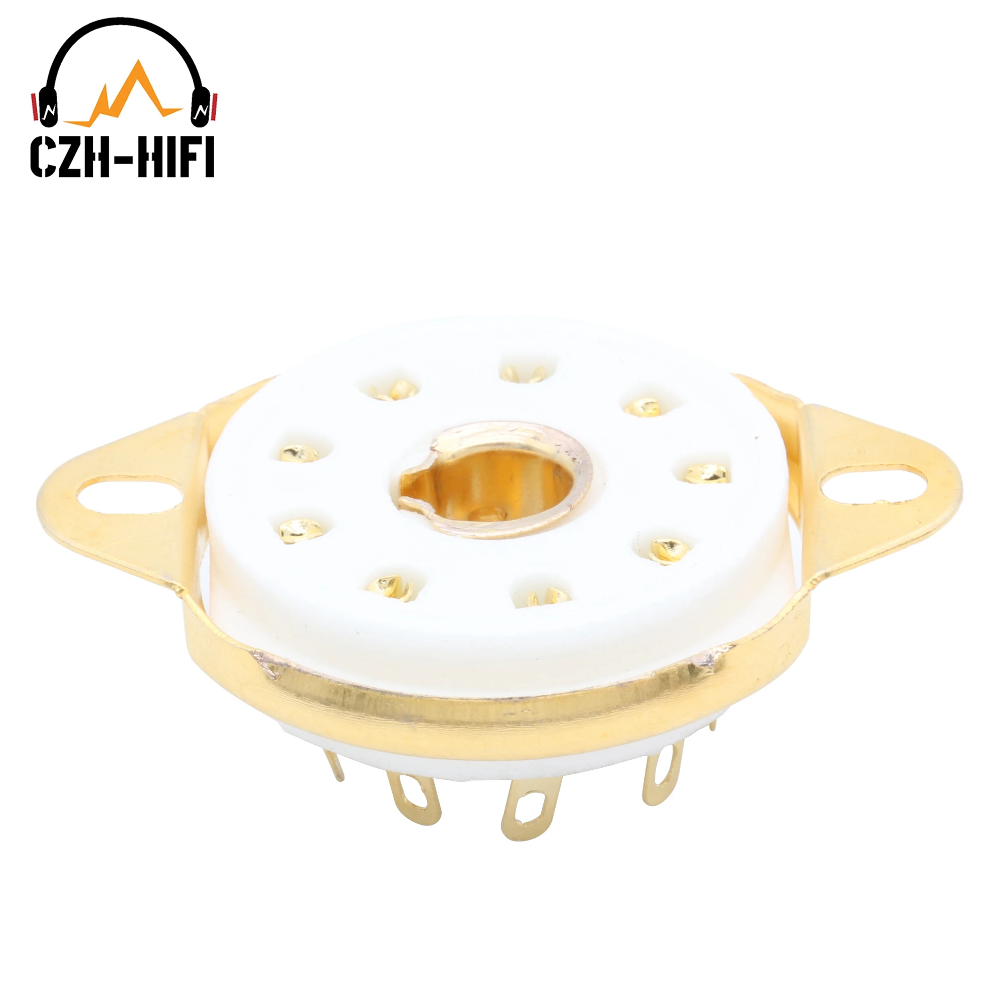 빈티지 오디오 앰프 DIY 키트 섀시 마운트용 세라믹 밸브 베이스, 9 핀 튜브 소켓, B9G, EF50, EC52, TT12, EFF51, QE04, QE10, 1 개