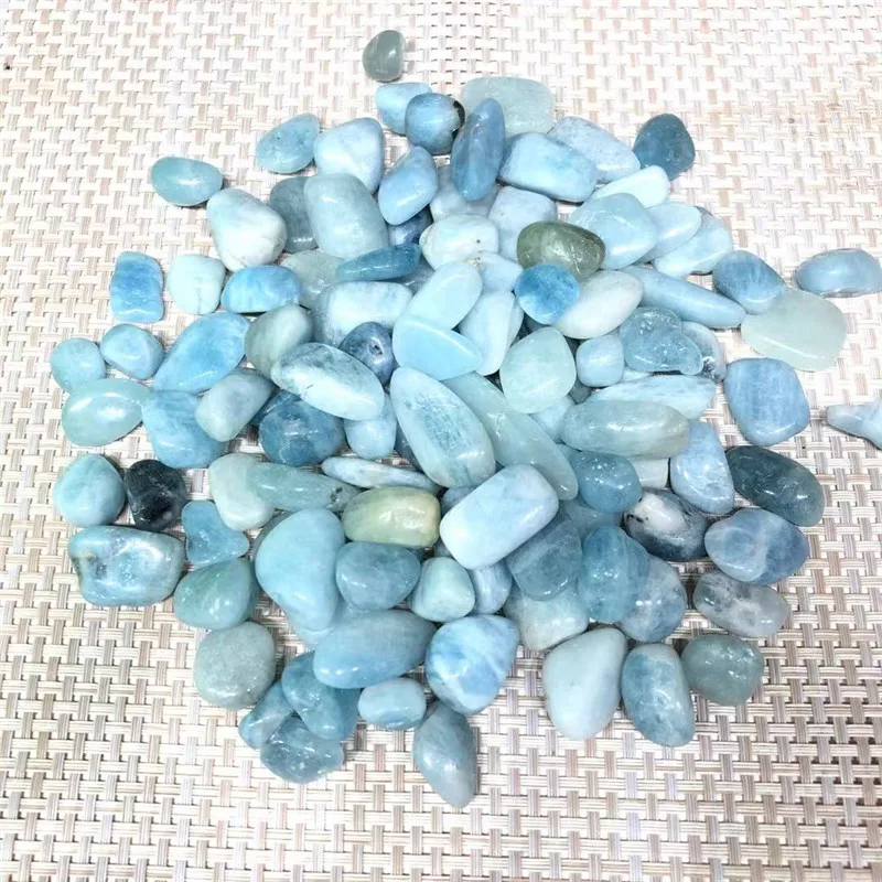 

Natural Aquamarine Crystal Gemstone Collectibles Tumbled Mineral Specimen Gravel Healing Stone Decoration For Room