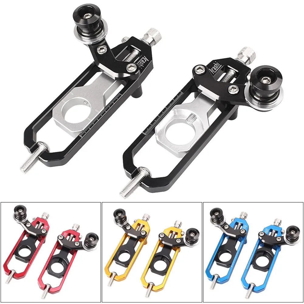 

Motorcycle Chain Adjusters with Spool Tensioners Catena For Kawasaki ZX10R ZX1000 2011 2012 2013 2014 2015 CNC Aluminum