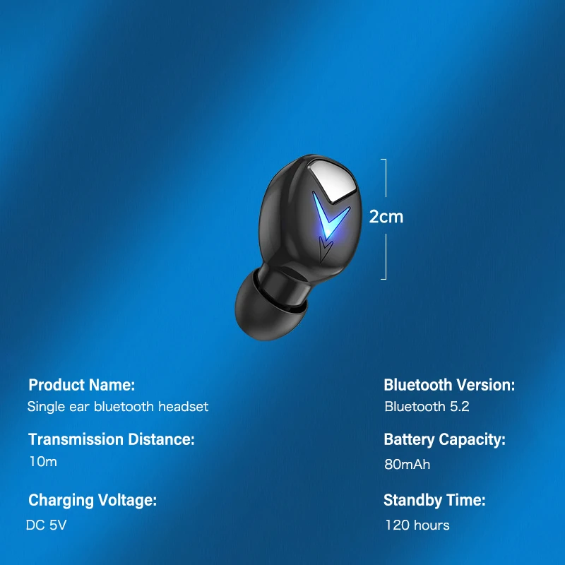 Миниатюрные наушники-вкладыши DISOUR с Bluetooth, беспроводные наушники BT 5,2, водонепроницаемые наушники, игровая гарнитура для iPhone, Xiaomi, Huawei