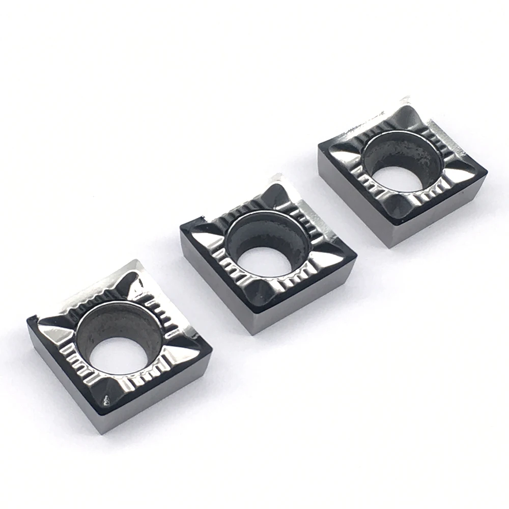 SCGT120404 AK H01 10pcs อลูมิเนียมเครื่องตัดใบมีดเครื่องมือตัดเครื่องมือ CNC เครื่องมือ AL + TIN ไม้
