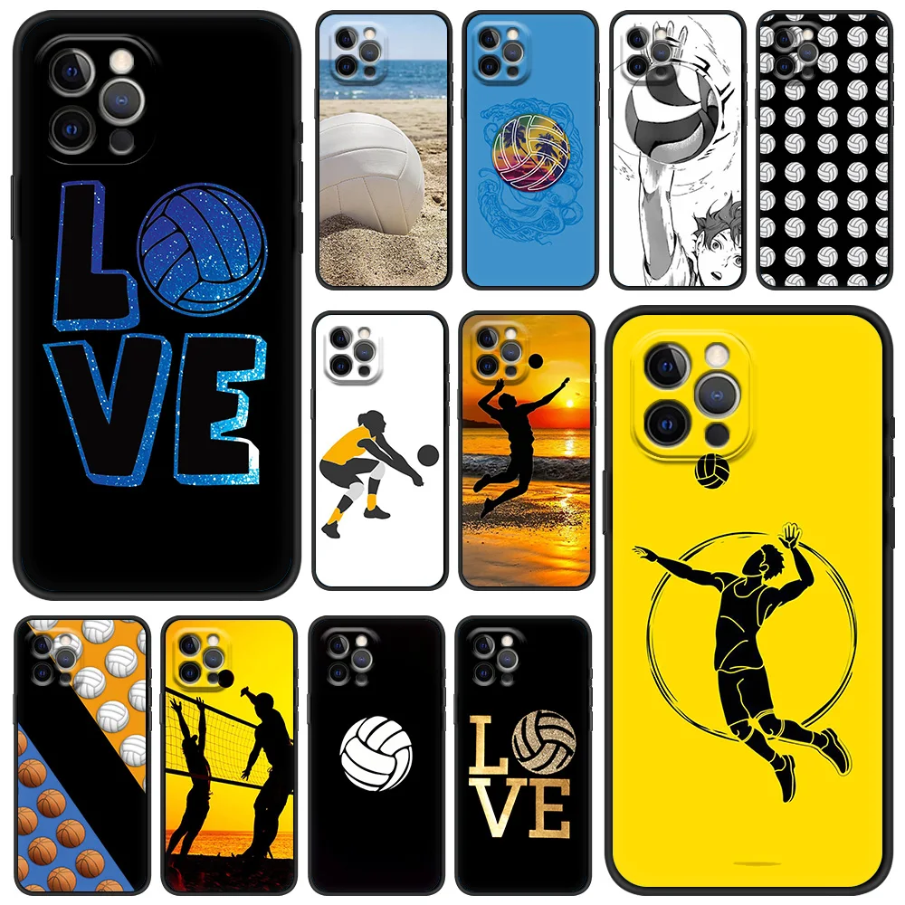 Hot Volleyball Sprot Fashion Phone Case For iPhone 13 15 14 12 11 Pro MAX XR X SE XS 7 8 Plus Luxury iPhone13 15 14 Fundas Cover