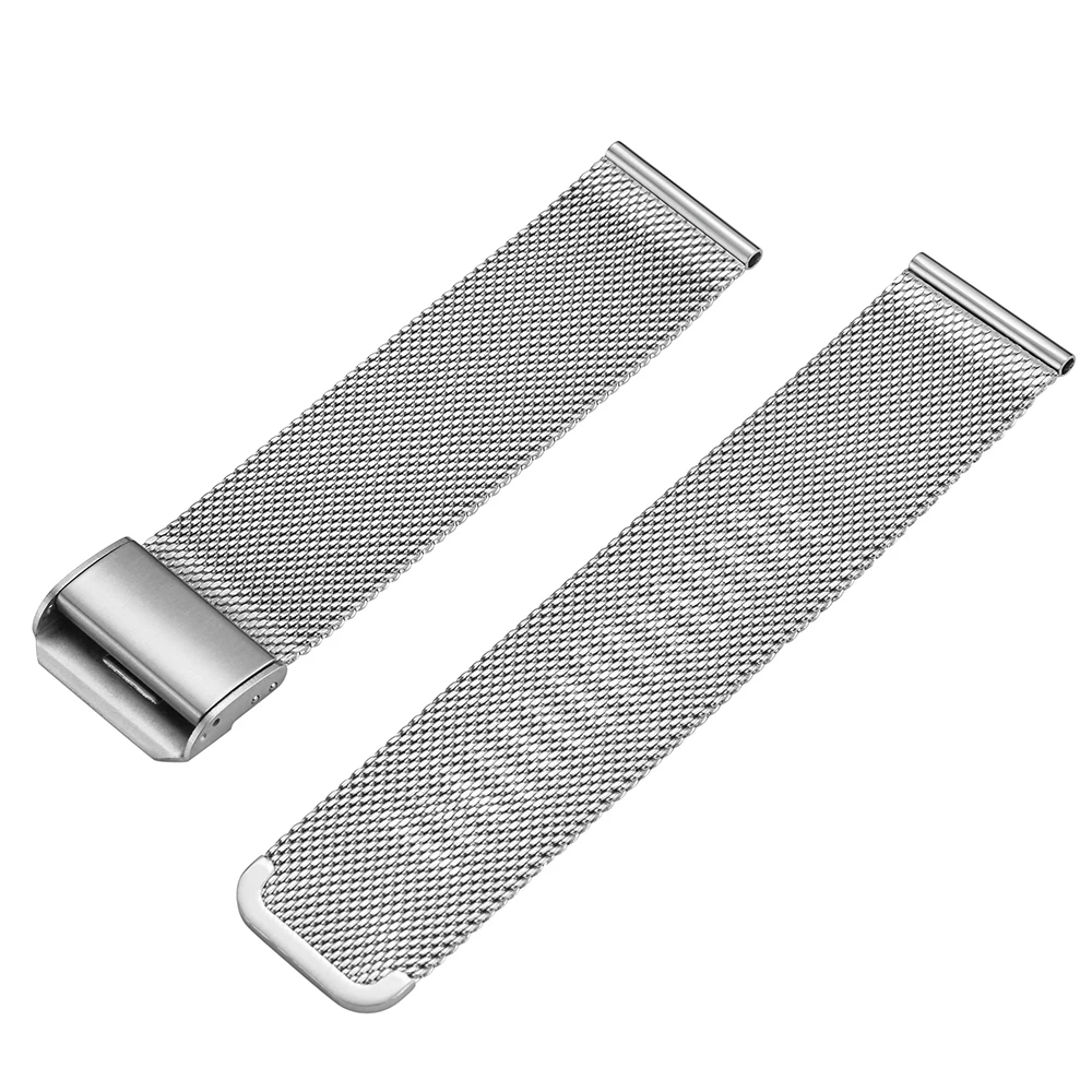 

High Quality Mesh Steel Watch Band Luxury Silver Bracelet 18/20/22/24mm Width Light Durable Watch Strap Men Band For Men Women