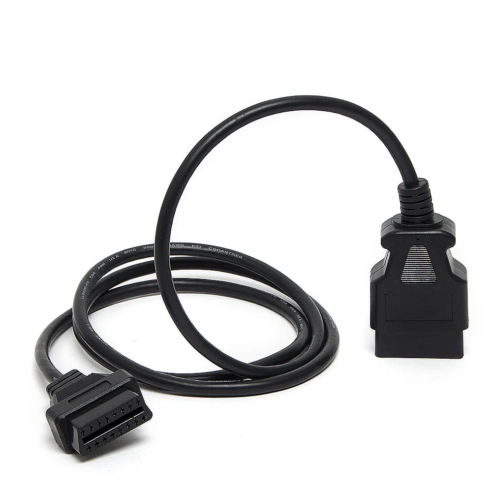 High Quality Male to Female Connector 16PIN OBD OBD2 Car Diagnostic For ELM327 OBDII 16PIN Cable 1.5M 150CM 30CM Extension