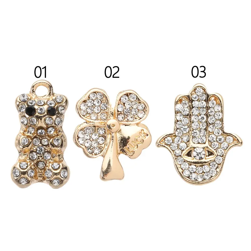 เล็บโลหะเพชรอุปกรณ์เสริมสายนาฬิกาเครื่องประดับสายรัดข้อมือ Charms แหวนตกแต่ง