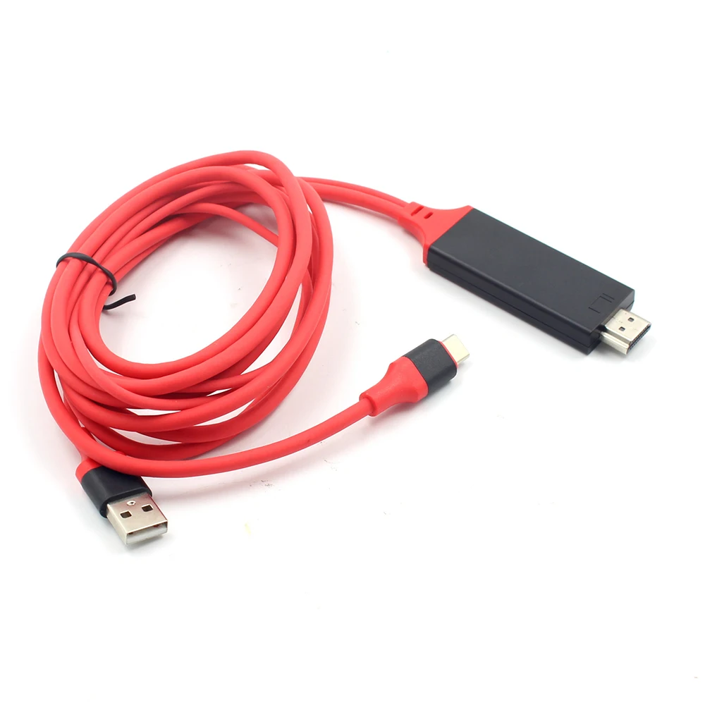 Adapter kabla USB typu C 3.1 na HDMI Konwerter 4K USB C z portem zasilania USB do Samsung Galaxy S8 S9 Huawei Mate 10