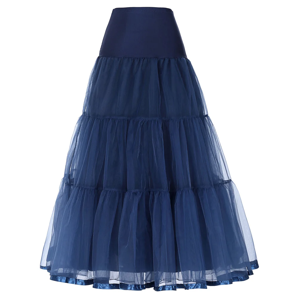 GK Women's Retro Dress Vintage Dress Causal Knee-length Crinoline Petticoat Pretty Elegant Ball Gown Underskirt Fashion Clothing