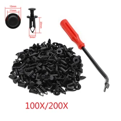 100/200x UTV Plastic Fender Clips/Body Rivets W/ Removal Tool for Polaris Ranger RZR RZR, Scrambler Sportsman Trail General Boss