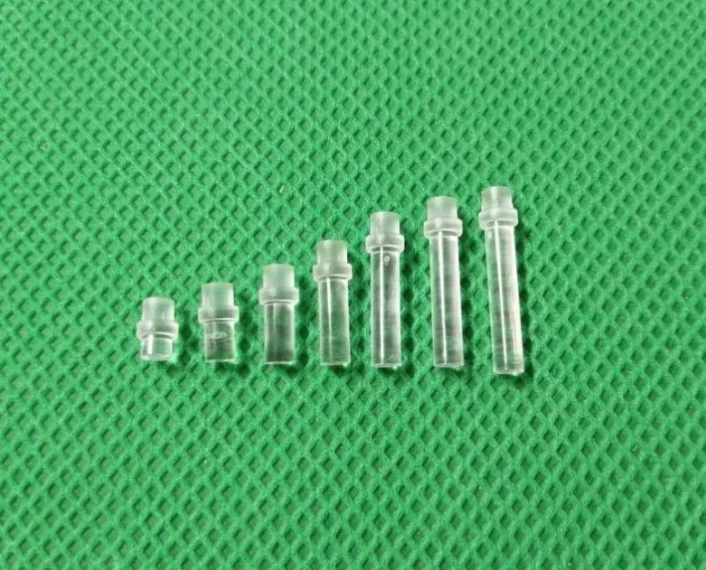 100PC Clear color 2.54MM-21.1MM LIGHT PIPE FOR 3MM Led Diode LED Tube Lampshade Replace PLP1 Flat head light lampshade