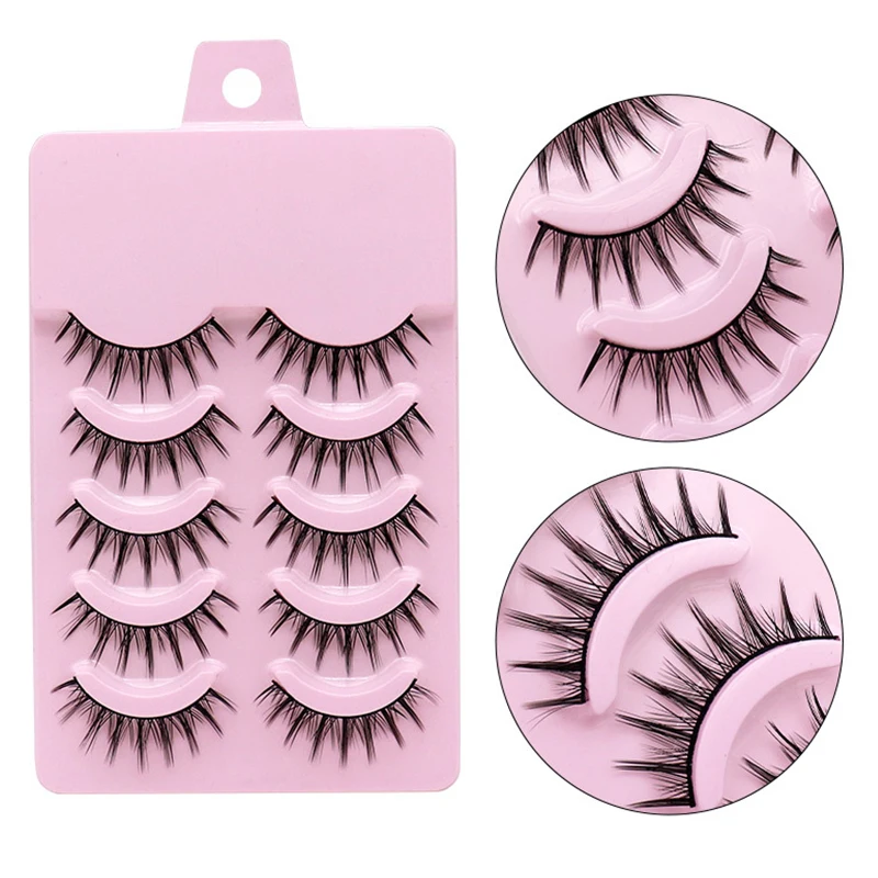 Kleiner Teufel Cosplay Lash Falsche Wimpern 5 Pairs 3d Haufen Japanischen Nagaraku Nerz Wimpern Fee Lolita Wimpern Augen Make-Up Werkzeug