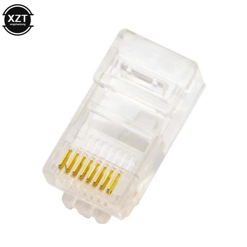 50/100 Pieces 8P8C RJ45 Modular Plug for Network CAT5 LAN Professional and High Quality