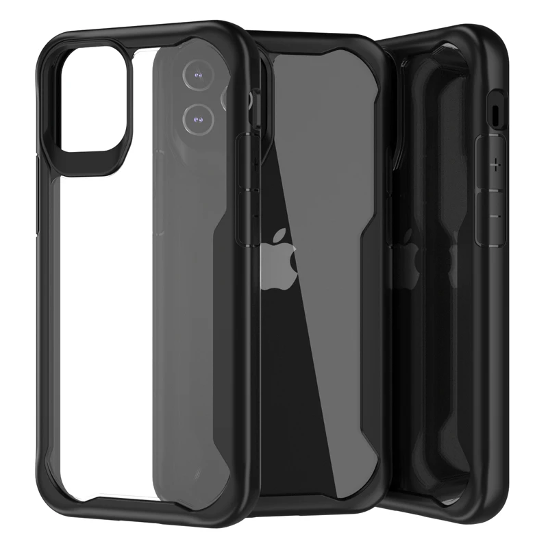 Transparent thin protective case for iphone6 7 8 x xr xsmax new anti-knonck clear back cover for iphone8plus 11pro 12pro max