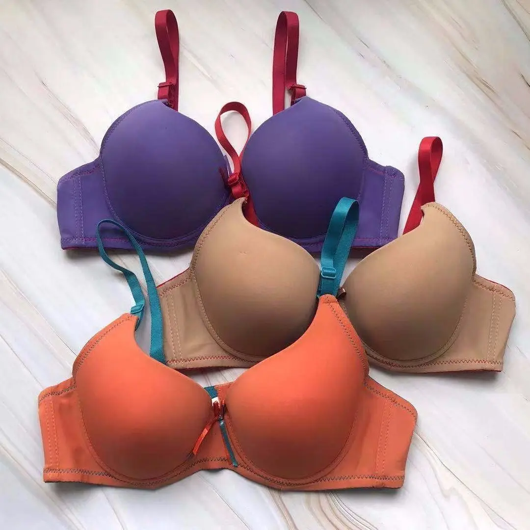 

2019 Sexy Bras For Women Bra Lingerie Bralette 3/4 Cup Wire Free Brassiere Fashion Soft Underwear Vertical Strap