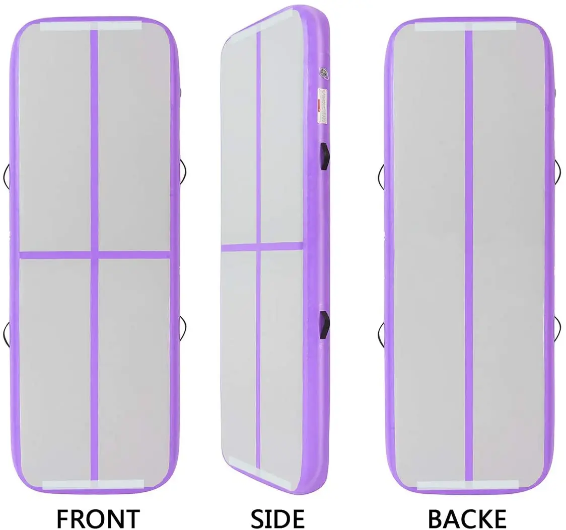 3x1x0,2 m pista de aire inflable pista de mandíbula esteras de gimnasio de trampolín esteras de gimnasia duraderas inflables para gimnasia