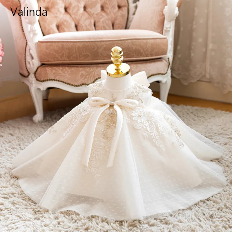 Baby Girl Baptism Dress Kids Toddler Christening Gown 1st Birthday Dresses Infant Boutique Vestido