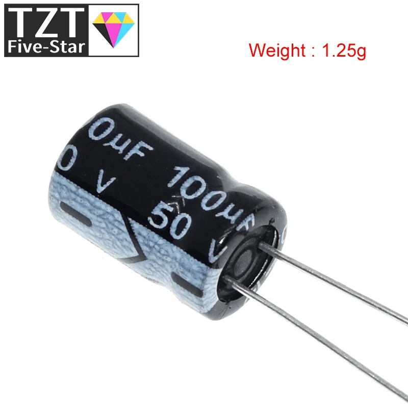 30/50 Stück Hochwertige 50V100UF 8*12mm 100UF 50V 8*12 Elektrolytkondensatoren – Detail 1