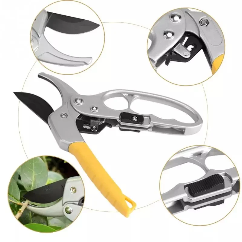 Garden Pruning Shears Cutter High Carbon Steel Gardening Plant Scissor Branch Pruner Trimmer Tools Wholesale New Hot