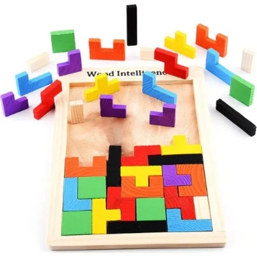 Wooden Tetris Block