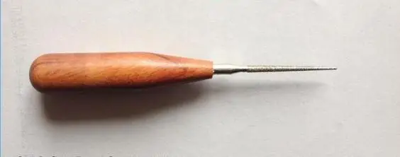 1set =5pcs Piano tuning repair tool Mahogany handle Reamer Awl Thorough needle Small wooden file Thorough eye