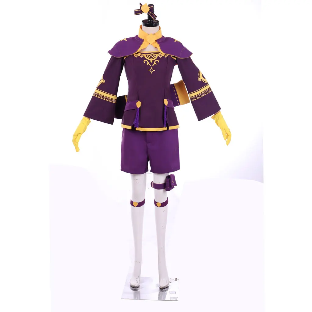 

CostumeBuy Game Fire Emblem Bernadetta Cosplay Halloween Set Purple Suit Game Party Costume All size Full Set