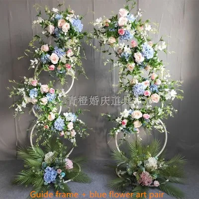 New wedding props tieyi road flower frame background ring road wedding decoration flower arrangement arch