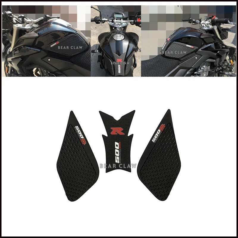 

For Longxin Wuji 500R High quality Motorcycle Tank Traction Side Pad Gas Fuel Knee Grip Decal