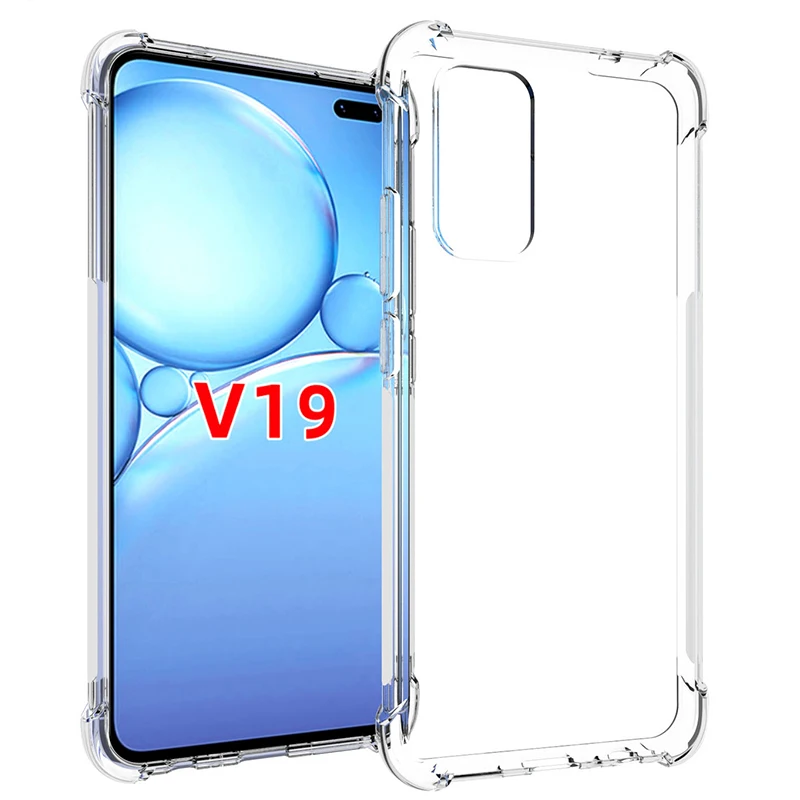 VIVO V19 Antiskid Silicon Soft Back Cover Case For ViVO X50 Pro Plus Y50 Y30 Case Soft Shockproof Protection Back Case