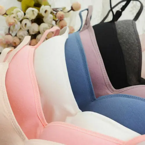 Women Padded Bra Spaghetti Strap V Neck Vest Cami Tank Tops Shirt New trendy solid casual sleeveless summer