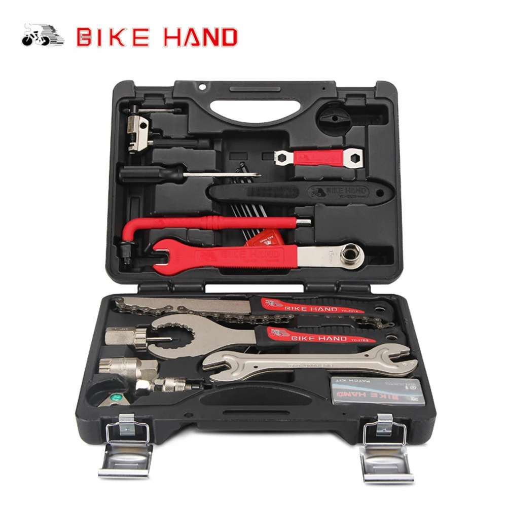 BIKEHAND Bicycle 18 in 1 Toolbox Professional Maintenance Service Tool Kit mtb road Bike Multi-function Repair Tools YC-728