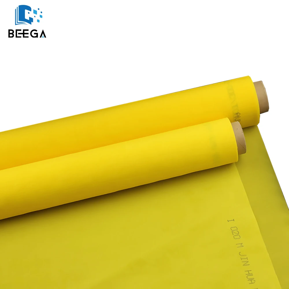 5M Length Yellow Screen Printing Mesh 300M/120T Count Width 165cm(63\