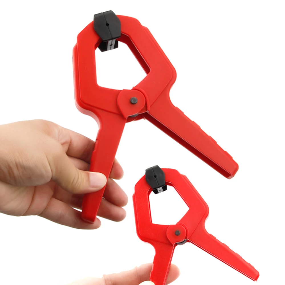 3/4/6/7 Inch Heavy Duty Woodworking Spring Clamp A-shape Engineering Grade Plastic Wood Clips DIY Nylon Clamps Tools