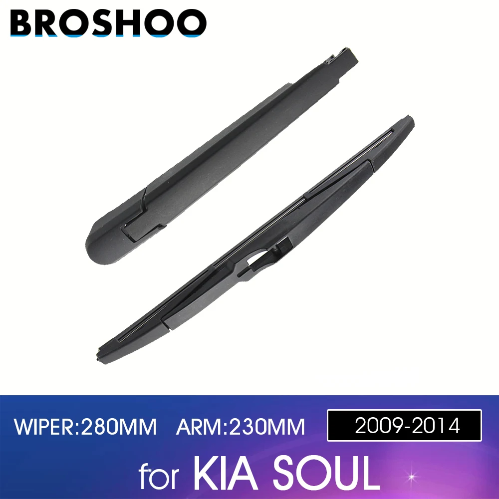 

BROSHOO Car Rear Wiper Blades Back Windscreen Wiper Arm For KIA Soul Hatchback (2009-2014) 280mm,Windshield Auto Styling