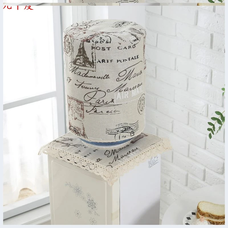 simple 18.9L standard water dispenser cover set dustproof cloth cover for water cooler barrel  home decor