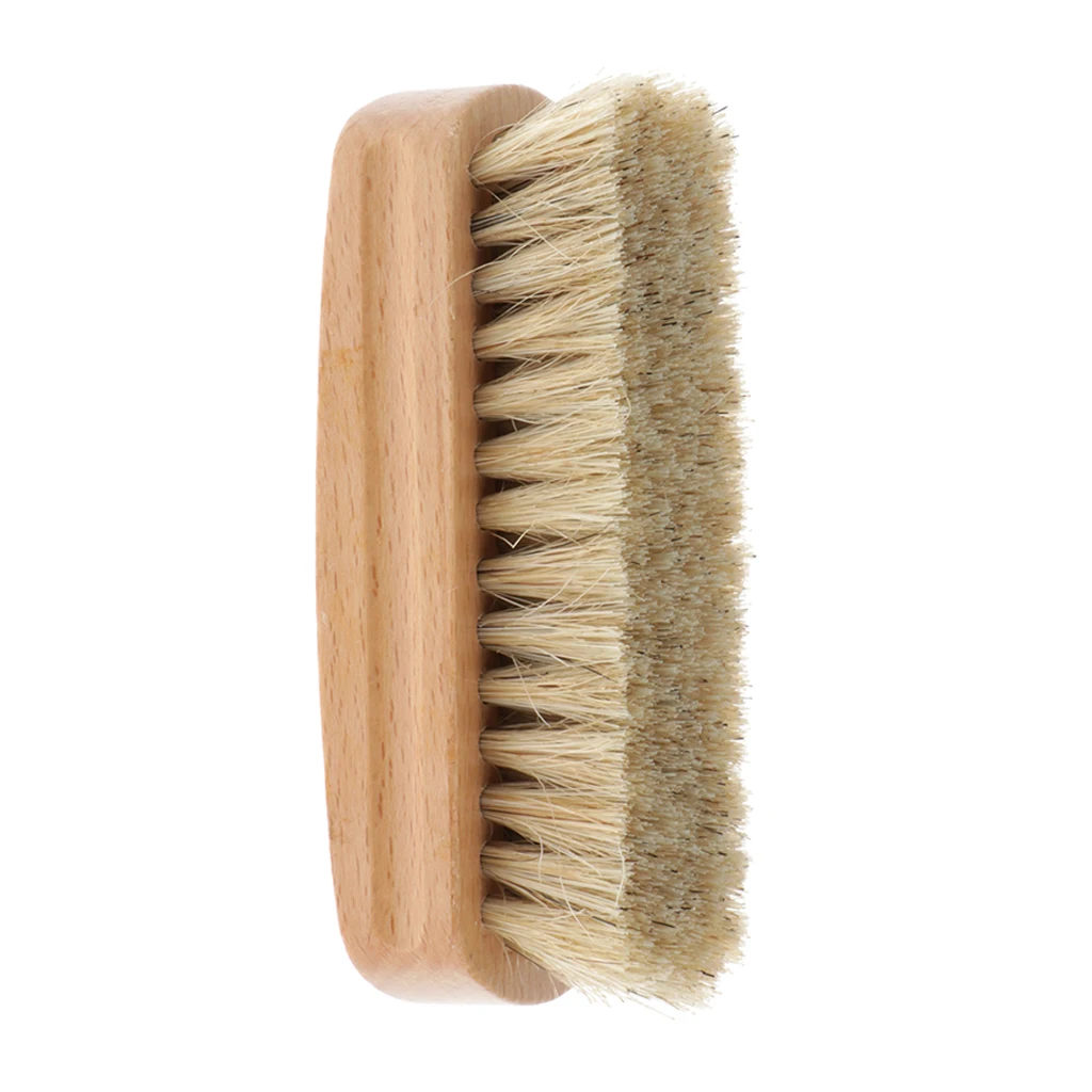 Shine Brush Shoeshine Brushes Made Of Pig Hair Leather Shoes Dirt Brush