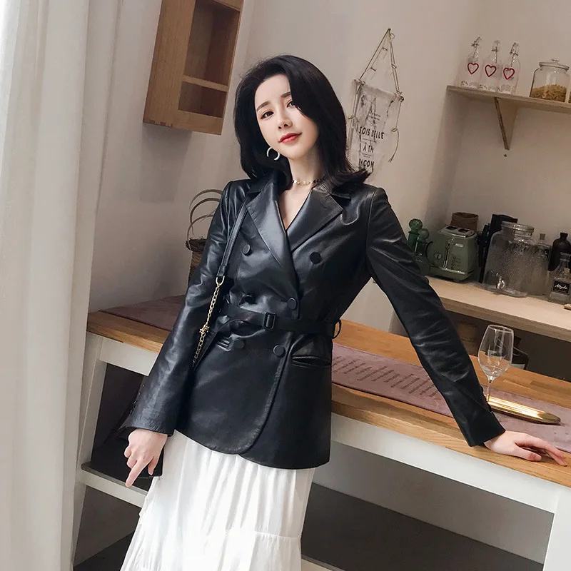 Real Genuine Leather Women Clothes 2020 Sheepskin Korean Elegant Spring Female Jacket Women\'s Fur Coat ZT2180