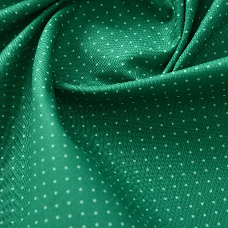 Small Polka Dot Cotton Fabric Digital Print Colors For Sewing Baby Clothes Dresses By Half Meter