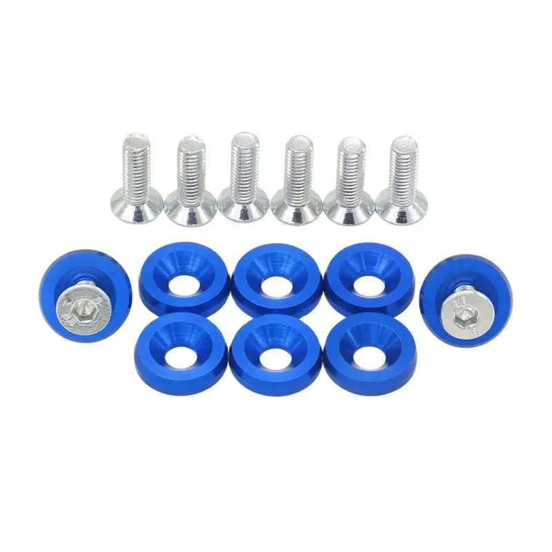 Aluminum 19MM Fender Washers and Bolt for Honda Civic Integra RSX EK EG DC 1 set=8pcs