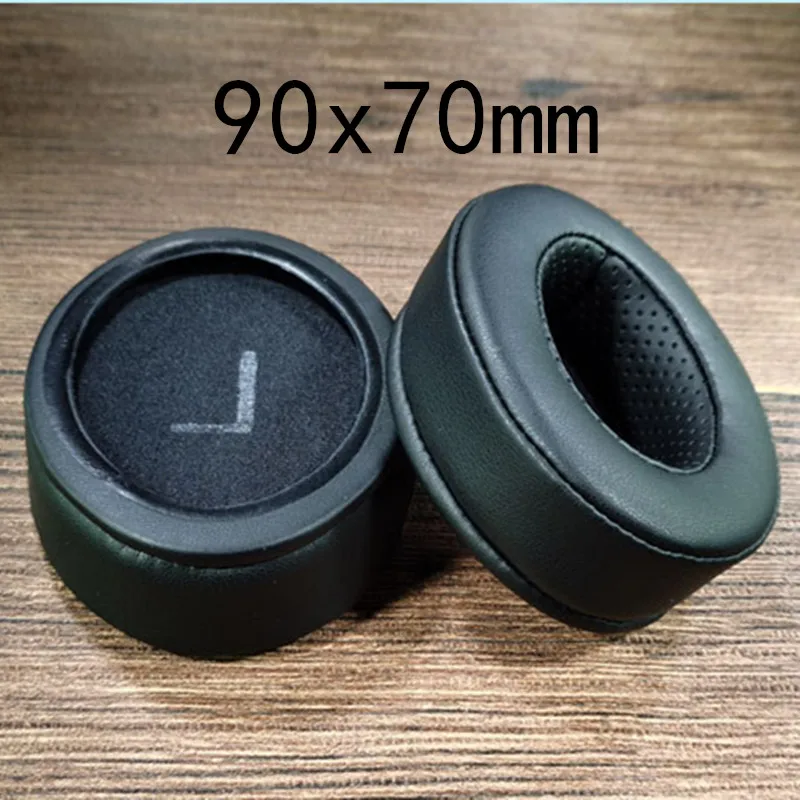 Miękka skóra proteinowa wkładki do uszu 90x70mm 100x80mm 105x85mm dla AKG dla HifiMan dla ATH dla słuchawek Philips lub ATH M50X HyperX