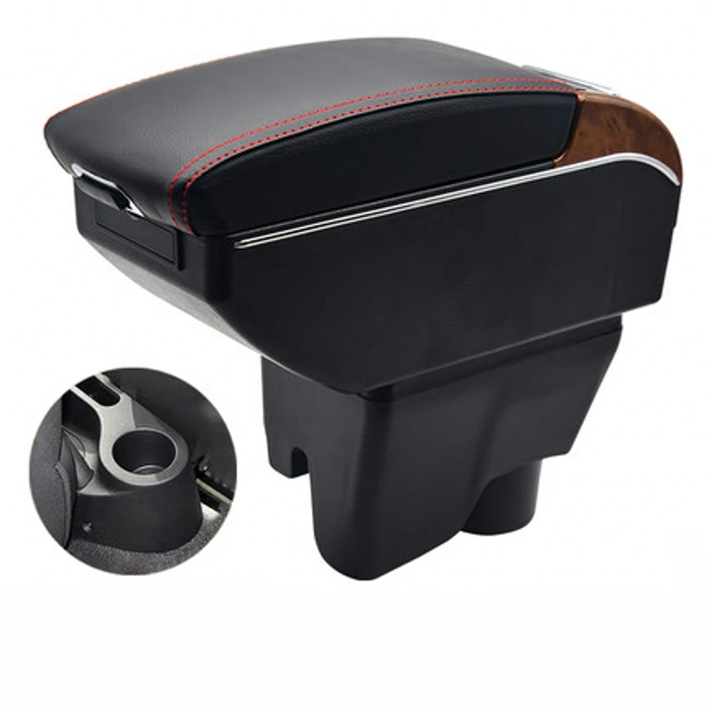 For Morris Garages MG3 Armrest box Interior Parts special Retrofit parts Car Armrest box Center Storage box with USB LED light