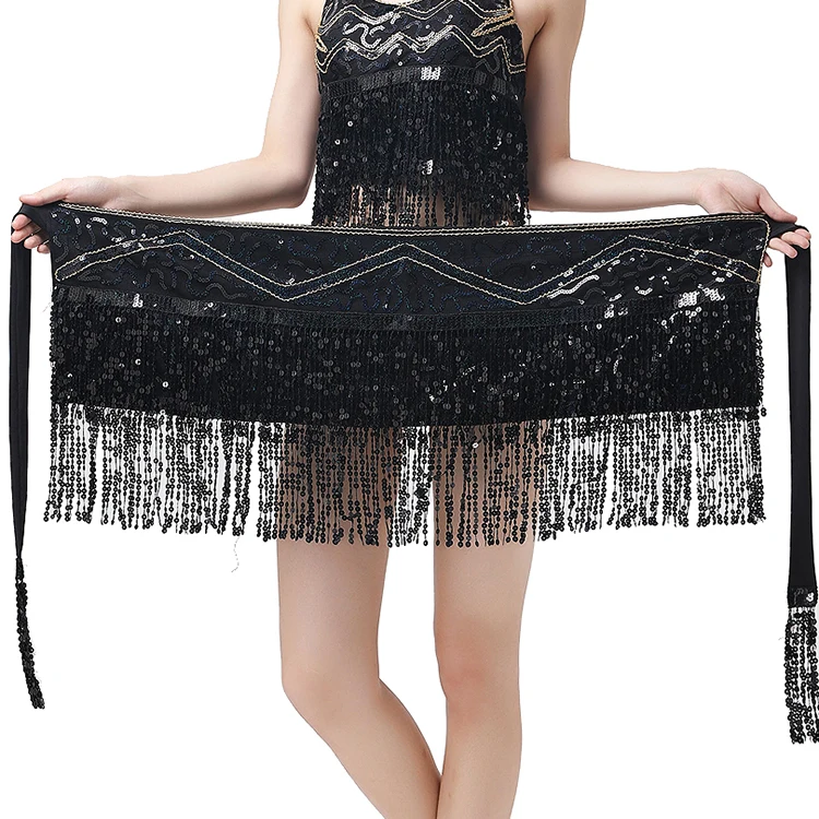 Taniec brzucha Hip Scarf Sexy Festival Wrap Hip Skirt Party Belly Dancing Belt Dance Wear Hip Scraf Club Stage Wear Costumes