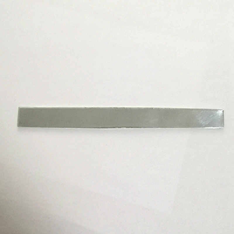 5pcs/lot 1mm 2mm 3mm thick 10mm width  Zinc Sheet Plate Pure Metal Plate bar Foil for Science Lab Accessories customize