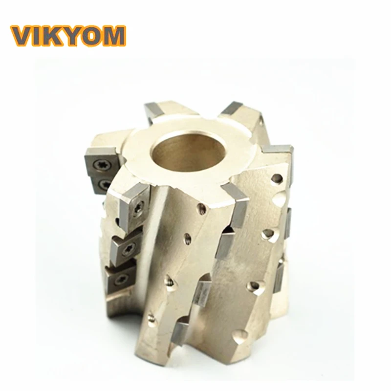 CNC Corn Milling Cutter Roughing wave edge inserts APMT1604 Indexable spiral sleeve cylindrical milling cutter