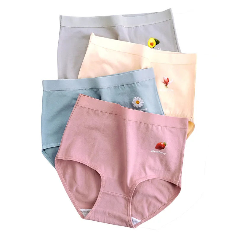 

Menstrual Period Panties Leak Proof High Waist Warm Physiological Pants Cotton Ladies Female Lengthen Briefs Women Underwear3pcs